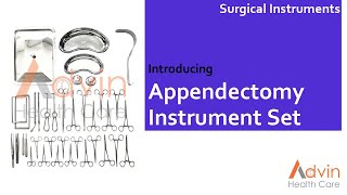 Appendectomy Instrument Set [upl. by Pontone631]