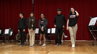 Lubbock ISD Out amp About  Atkins Middle School Spanish Spelling Bee [upl. by Ahsinak]