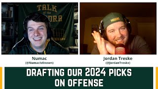 Drafting our 2024 picks on offense [upl. by Ynnal]