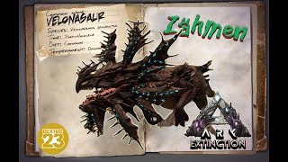 ARK Extinction GUIDEDeutsch  Velonasaur zähmen amp Tipps  DLC Taming [upl. by Esidnac]