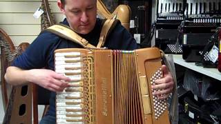 Mark playing the Italian Serenellini 343MW Accordion  Hobgoblin Music Birmingham [upl. by Poole]