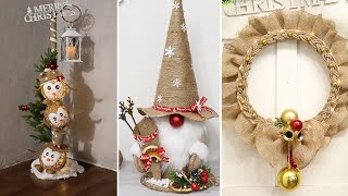 6 Diy Jute craft Christmas decorations ideas 2023🎄Christmas Decor 🎄🎄 [upl. by Kevyn71]