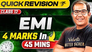 Quick Revision of EMI Class 12🔥  JEE Main 2025  Vinay Shur Sir [upl. by Atekan]