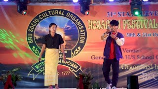 Pinki chakma Reang amp khaphuiha stage life performance  31st state level Hojagri festival 2023 [upl. by Enahsal196]