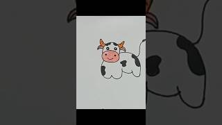 cow drawing drawing cow shorts starfunkids005 [upl. by Pitts]