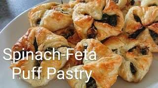 SpinachFeta Puff Pastry [upl. by Pepita]