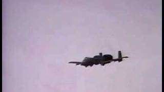 Iraq  A10 warthog fires at tanks US war America saddam gulf [upl. by Cormier]