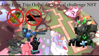 FIRST NST TRIUMPH ON UPDATED SLIMES CHALLENGE  Roblox Tower Defense Simulator [upl. by Barhos]