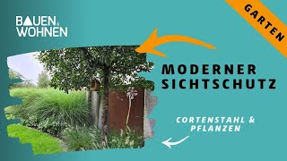 Moderner Sichtschutz im Garten [upl. by Ativel]