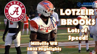 Lotzeir Brooks has LOTS of SPEED  Millville NJ WR commits to Alabama [upl. by Alahs]