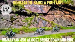 Lachung to Siliguri Part 1  North Sikkim 2024  SANGLA PHU lake [upl. by Landon32]