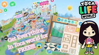 Toca World How to get all places furniture and houses for Free😱 on Android [upl. by Bayard936]