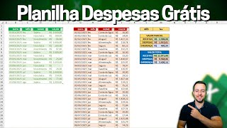 Planilha para Controle de Despesas Mensais no Excel  Super Simples de Fazer [upl. by Park195]