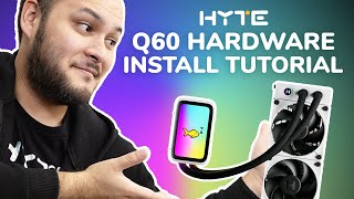 How to install an AIO CPU Water Cooler  HYTE THICC Q60 [upl. by Auhso]