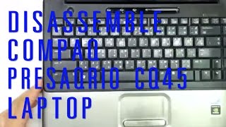 How to take apartdisassemble Compaq presario CQ45 laptop [upl. by Nimsay]