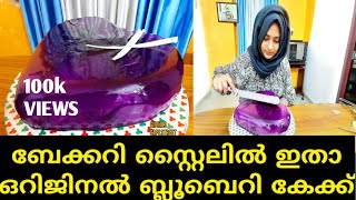 How To Make Blueberry Cakeബ്ലൂ ബെറി കേക്ക് തുടക്കകാർക്ക് വളരെ എളുപ്പം ഉണ്ടാക്കാം [upl. by Lauraine]