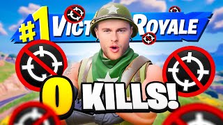 IK GA DE UITDAGING AAN WINNEN ZONDER KILLS  Fortnite Battle Royale Nederlands [upl. by Anny]