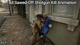 All Brutal Sawedoff Shotgun Kill Animation in RDR2  Red Dead Redemption 2 [upl. by Rodablas]