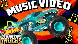 Hot Wheels LETS GO VERTICAL 🎶  But Its Hot Wheels Monster Trucks [upl. by Allen413]