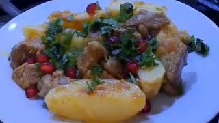 Ətli kartof qovurması food cooking recipe keşfet chef foodie azerbaycan [upl. by Anirrak533]