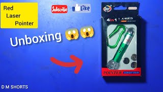 Red laser pointer unboxing 😱 and full review youtubevideo [upl. by Missy]