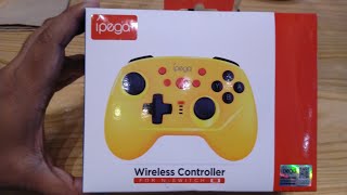 iPEGA PG9162 Wireless Controller for Nintendo Switch  Unboxing and Review [upl. by Yatnahs540]