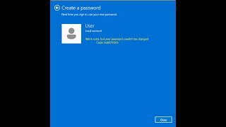 Were sorry but your password couldnt be changed Code 0x80070005 Error 100 Fix [upl. by Nniw]