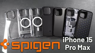 Some of the Best iPhone 15 Pro Max Cases by Spigen [upl. by Kcirdor927]