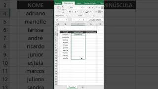 Letras Maiúsculas e Minúsculas no Excel [upl. by Bernadine80]