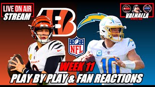 Cincinnati Bengals VS Los Angeles Chargers Week 11 Live Stream Watch Party [upl. by Lihp]