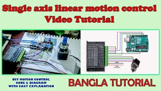 Diy Single Axis Linear Motion Control Diagram amp Code for Filming  TB6600 Driver Arduino UNO R3 [upl. by Melisenda197]