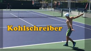 Philippi Kohlschreiber 2018 BNP Paribas Indian Wells Practice [upl. by Aiciram]