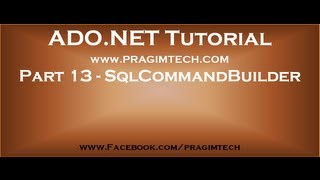 Part 13 What is SqlCommandBuilder [upl. by Coussoule]