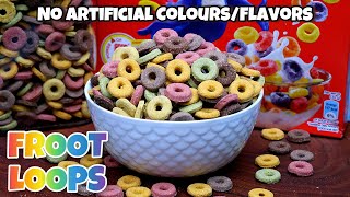 Homemade Froot Loops Cereal RecipeNo Artificial ColorsFlavors [upl. by Adnolat465]