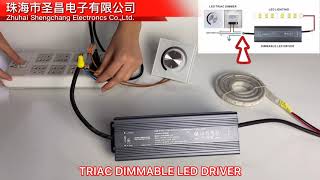 How to connect triac dimmable led driver [upl. by Kennan598]