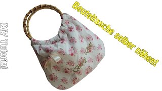 TASCHE SELBER NÄHEN  DIY  Nähen für Anfänger  Tutorial [upl. by Bazil]