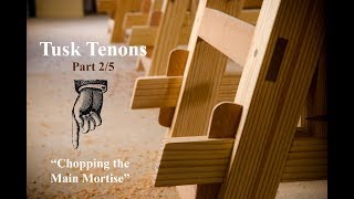 Make a Tusk Tenon Joint with Hand Tools Part 25 [upl. by Nosreg]