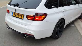 BMW F31 320D DOWNPIPE EXHAUST SOUND 335 LOOK UITLAAT SPORTUITLAAT SYSTEM maxiperformance nl [upl. by Ahidam]