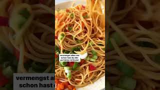 😍🍝 Asiatischer Spaghettisalat unter 15 Minuten  Monsieur Cuisine Rezept [upl. by Sib]