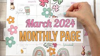 March 2024 Monthly Plan With Me amp Live Love Posh Spring Release Classic Happy Planner [upl. by Ediva]