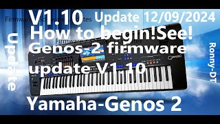 YamahaGenos2New Firmware software update V110120924How to beginSee [upl. by Hameerak685]