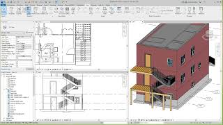 Revit architecture how to add wood stairs [upl. by Parthinia]