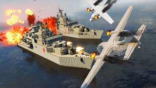 Realistic BATTLESHIP Destruction 😱 Teardown [upl. by Brinna687]