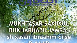 001 MUKHTASAR SAXIIXUL BUKHAARI  ABII JAMRA SH XASAN IBRAAHIM CIISE [upl. by Navap]