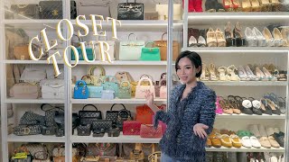 MY CLOSET TOUR 2023 WALKIN WARDROBE REVEAL  COLLECTING HERMÈS CHANEL DIOR LV  WILLABELLE ONG [upl. by Comptom]