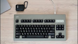 NCR80 R2 with Alpaca Switches Lubed typing sound [upl. by Atinnod744]