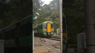 377 620 passing foot crossing in Ashtead for London Victoriahenrystrains543southerntrainspotting [upl. by Essyla]