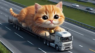 Luxury Ride for a Giant Cat Big Cat Being Transported on a Large Vehiclequot [upl. by Macdermot892]