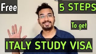 5 Easy Steps to Study in Italy  Free Education in Italy  Dipanshu Chouhan [upl. by Wivinia]