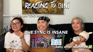 Reacting to BINI  ‘Salamin Salamin’ Dance Practice [upl. by Gnouhk]